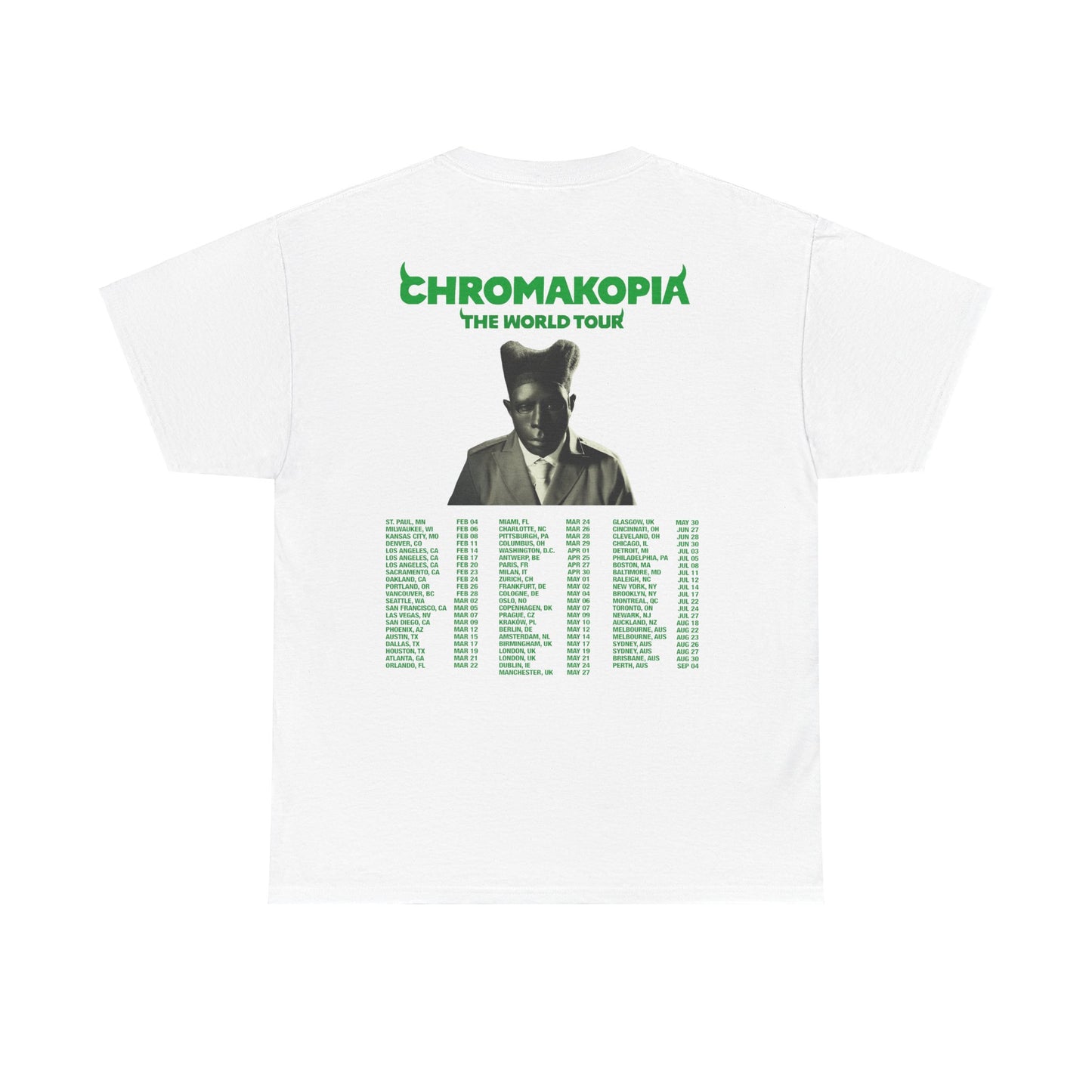 CHROMAKOPIA MERCH - CHROMAKOPIA WHITE TOUR TEE