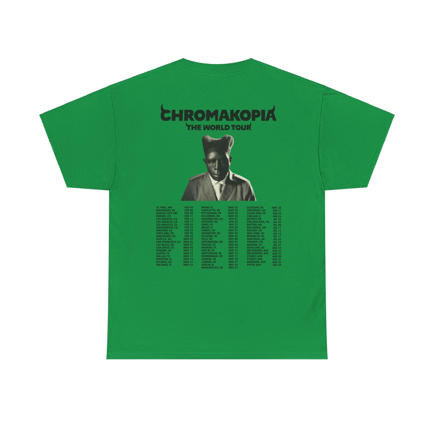 CHROMAKOPIA MERCH - CHROMAKOPIA GREEN TOUR TEE